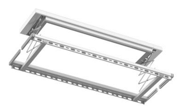 GJ042 Ultra-Thin Musnow White Extendable Rod Large Screen Light Clothes Dryer, 1.2m (1 Unit/Box)