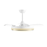 F07B 46-Inch Invisible Blades DC Ceiling Fan Light, 87W (1 Unit/Box)