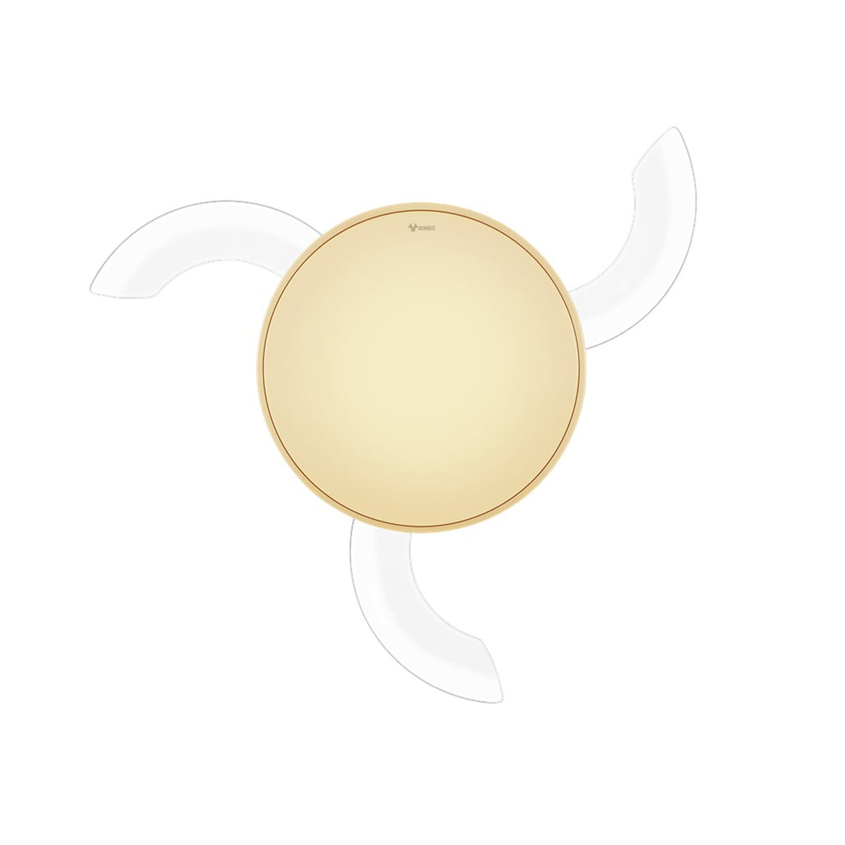 F07B 46-Inch Invisible Blades DC Ceiling Fan Light, 87W (1 Unit/Box)