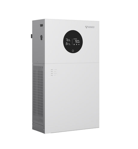 GONEO Combi 3.0 Monofase - Vista anteriore del sistema di accumulo con batteria al litio